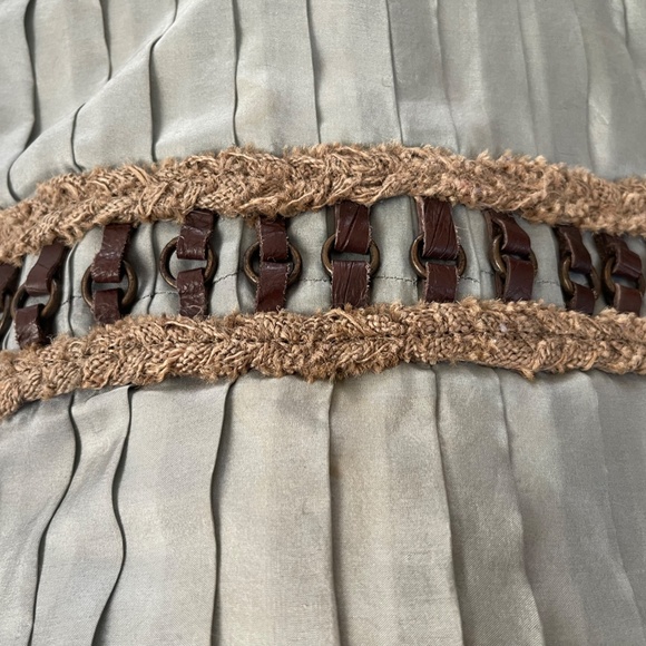 $178! Jasper & Jeera Silk, Leather & Canvas Tote Bag in Pristine Condition - Picture 9 of 13